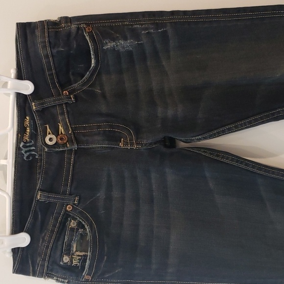 Miss Me Jeans Womens Size 28 Dark Blue Camoflauge pockets - Picture 3 of 15